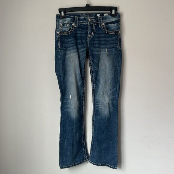 Stylish Embroidered Denim Jeans by Miss‎ Me Size 25 - Picture 5 of 9